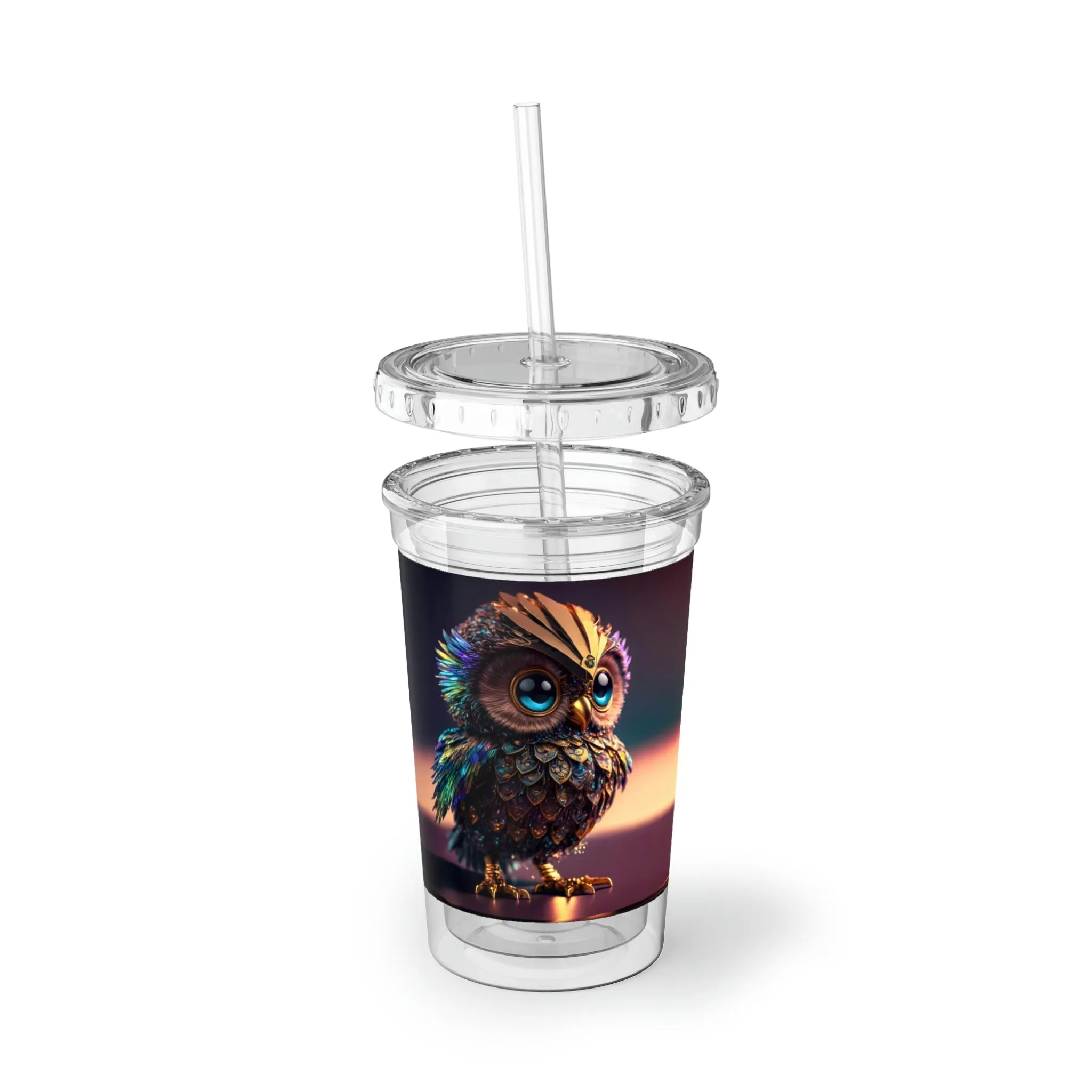 Owl Suave Acrylic Cup