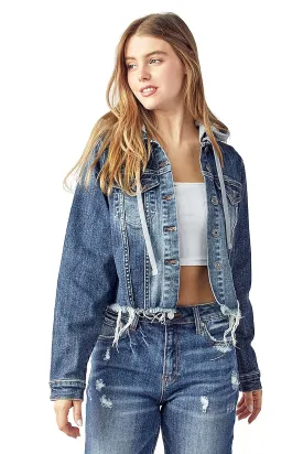 Oxford Denim Hoodie Jacket