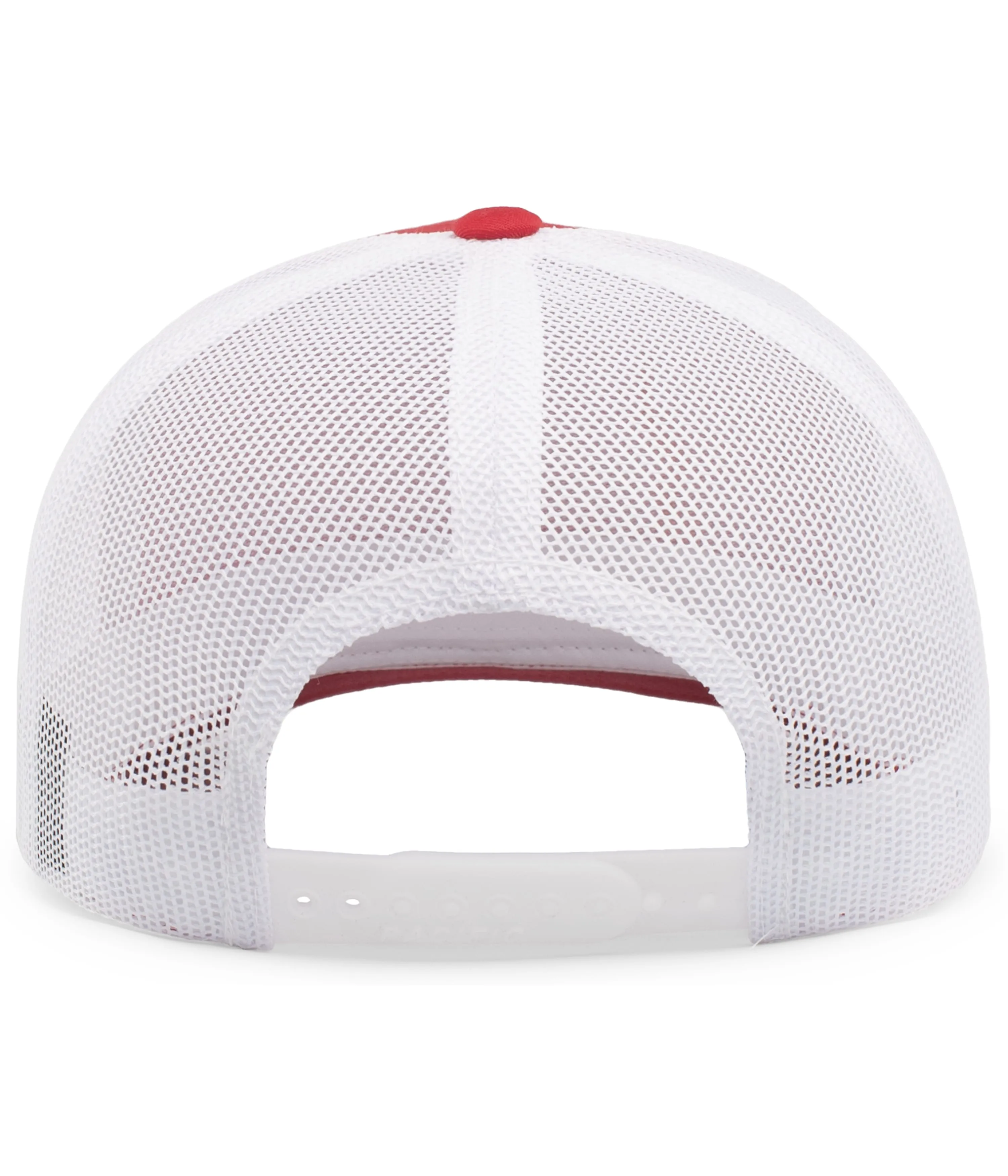 Pacific Headwear Trucker Snapback Cap - Red/White/Red