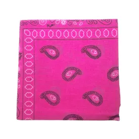 Paisley Bandana Headwrap - Pink