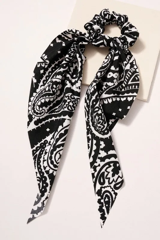 Paisley Scarf Scrunchie