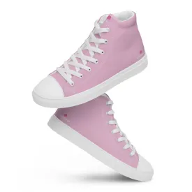 Pale Pink Men's Sneakers, Best Designer Solid Color Designer Premium Tennis Shoes For Men