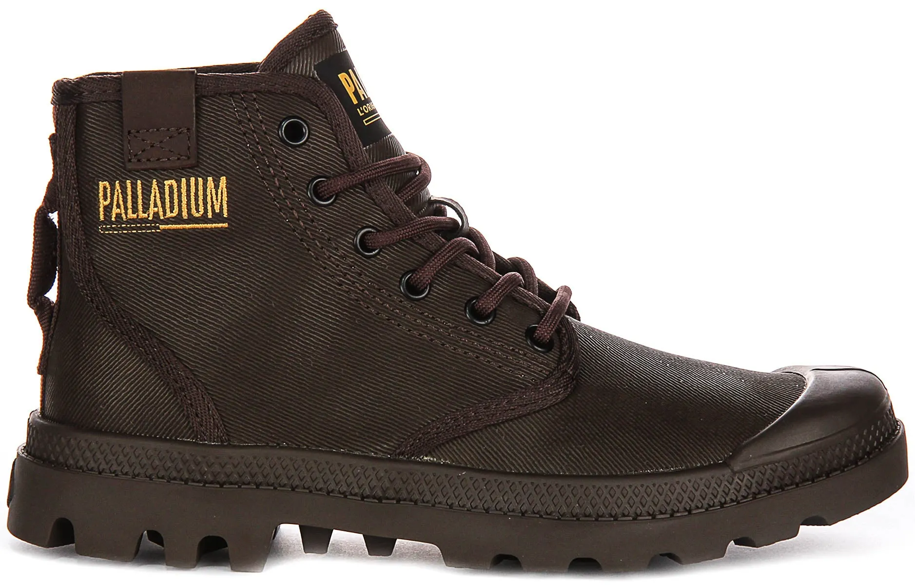 Palladium Pampa Hi Coated In Cocoa Boots