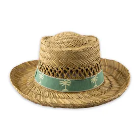 Panama Straw Hat with Palm Tree Band