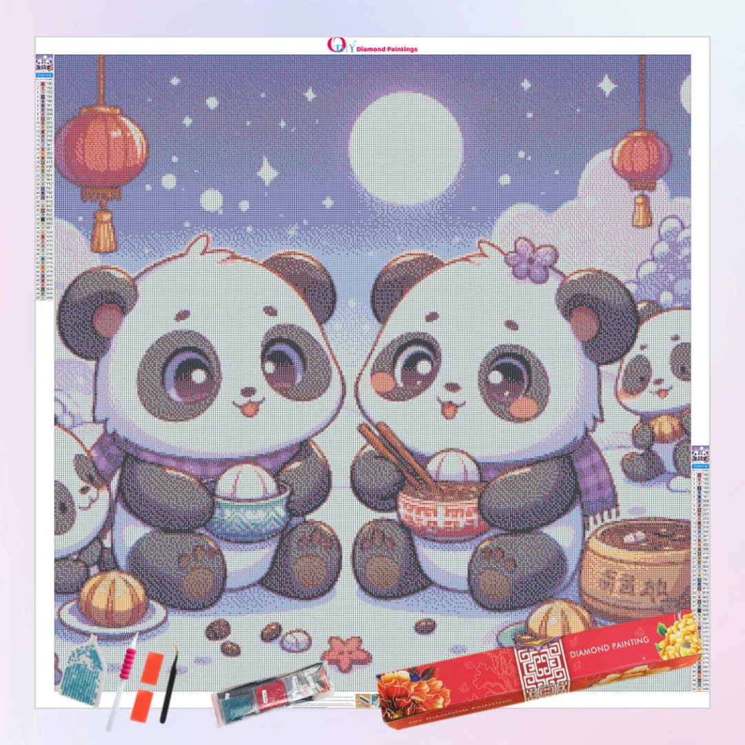 Panda Celebrating the Winter Solstice