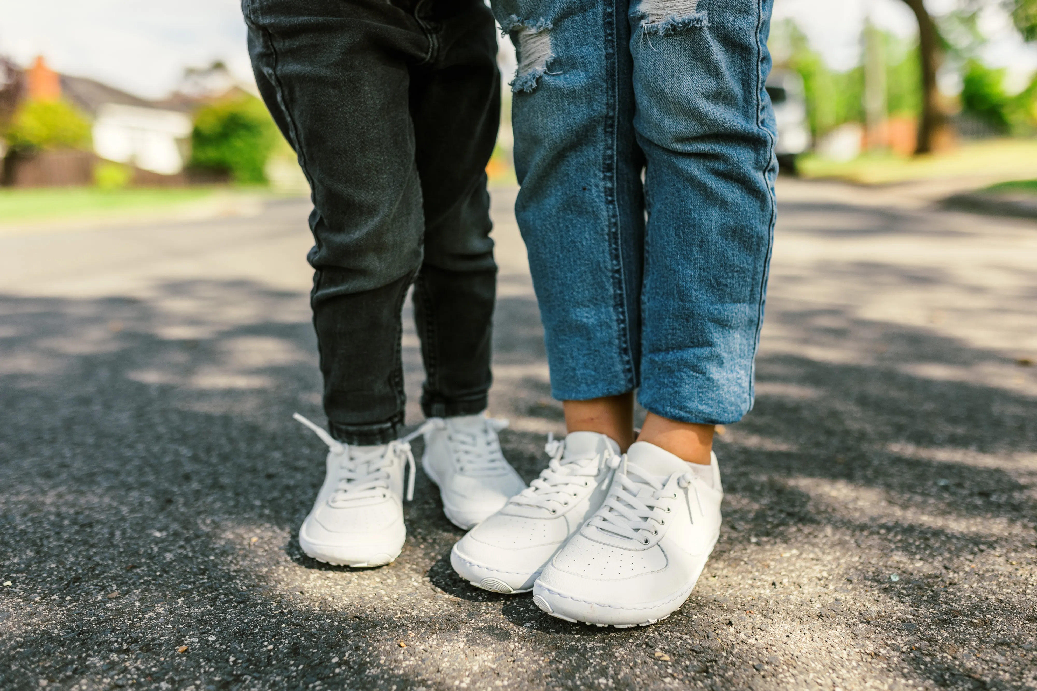 PaperKrane Kids Sneakers - White Lows - Vegan