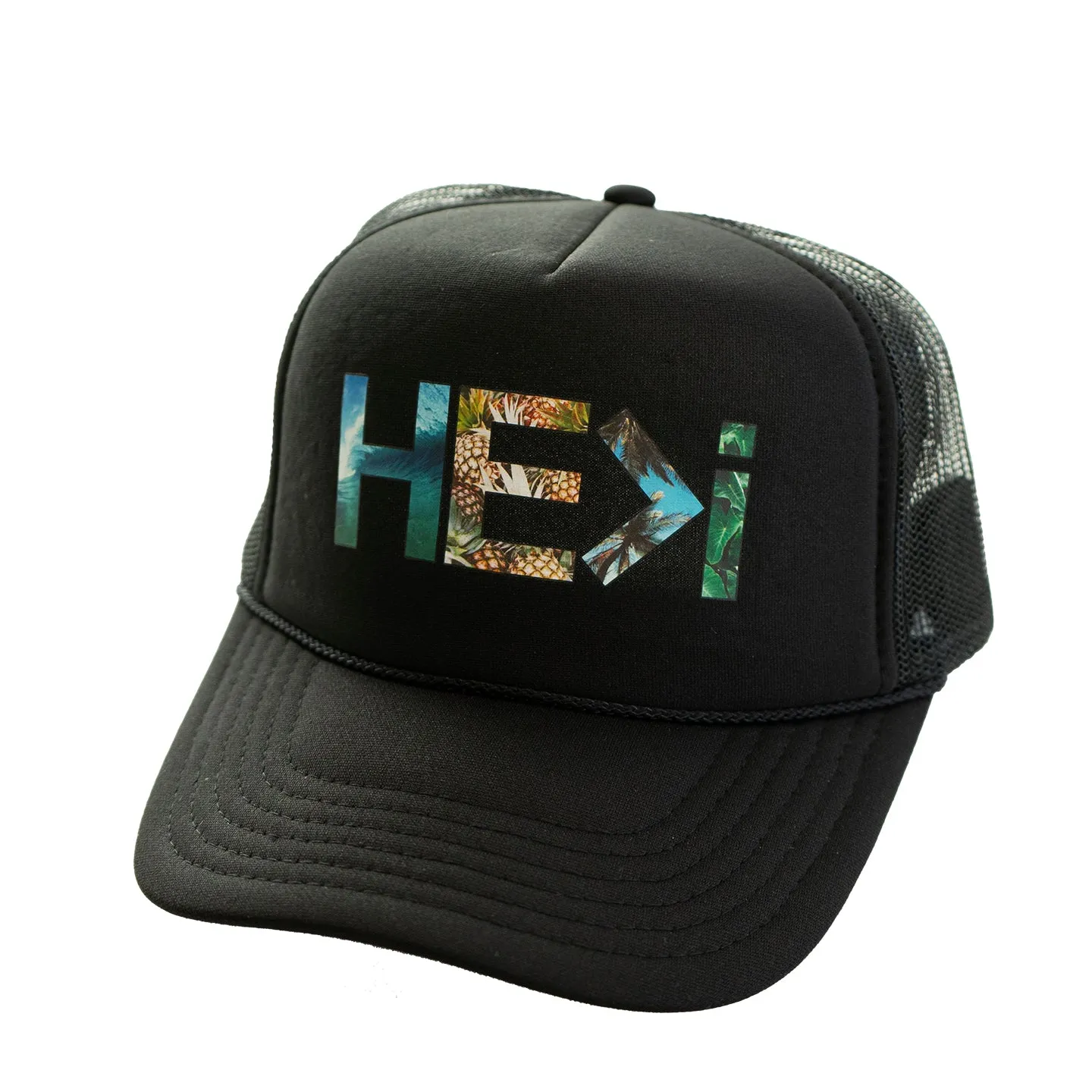 PARADISE FOAM TRUCKER HAT IN BLACK