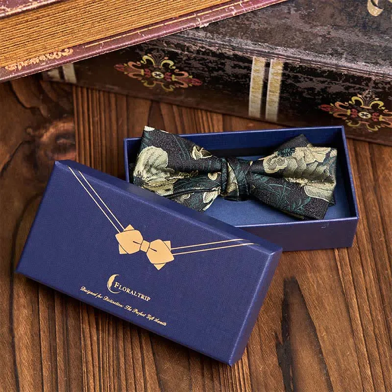 Parent-child Bow Ties Luxurious Wooden Gift Box