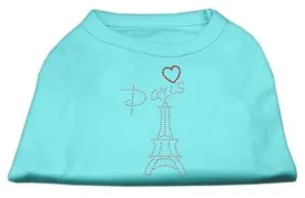 Paris Rhinestone Shirts Aqua XL (16)