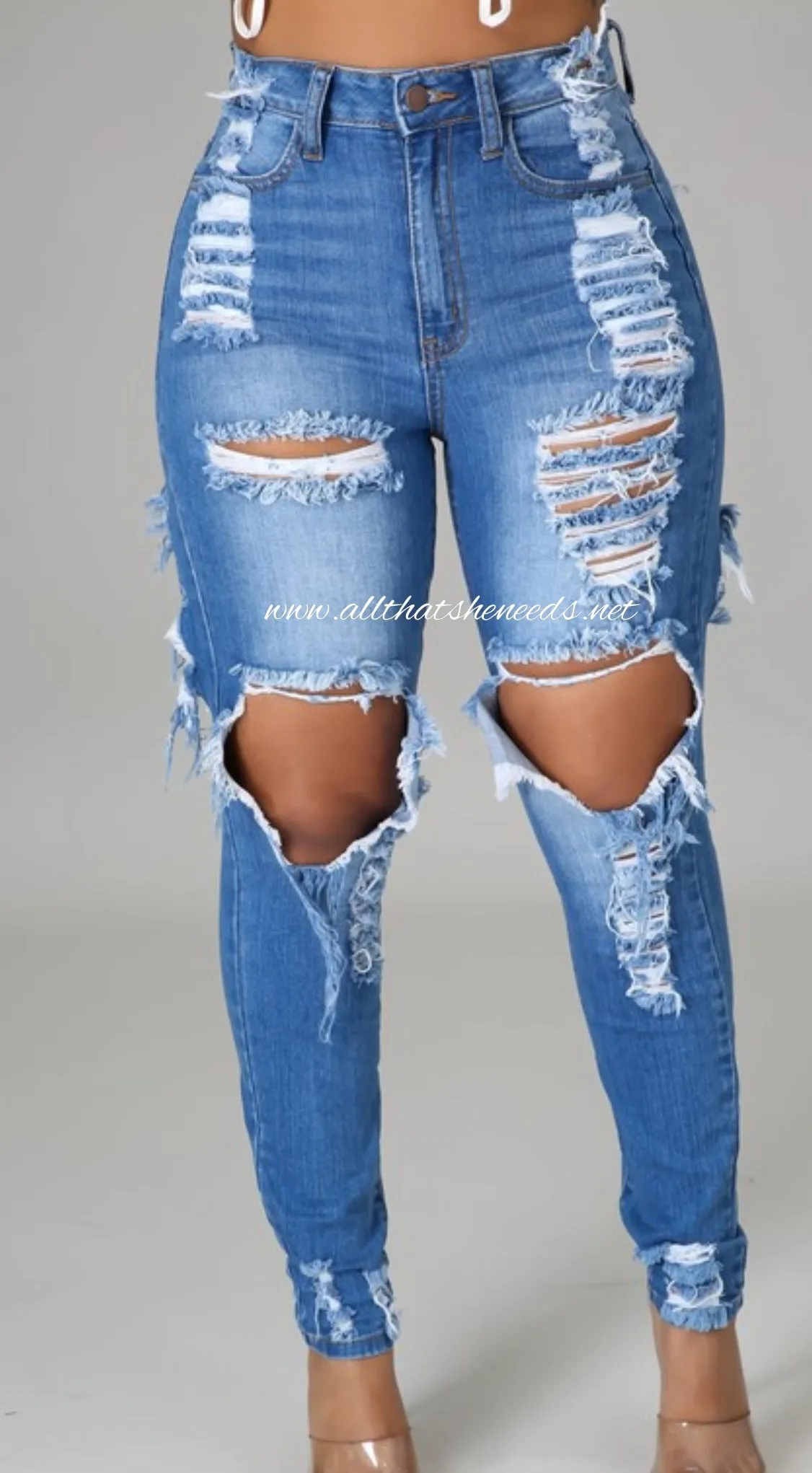 Particular Distressed Jeans