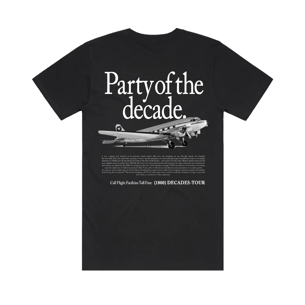 Party Of The Decade / Black T-Shirt