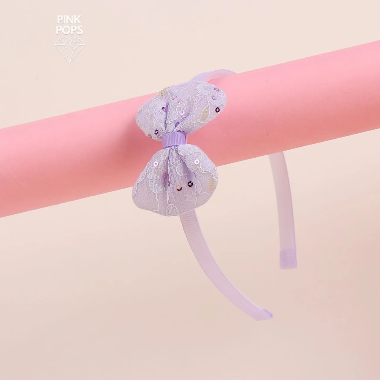 Pastel Shimmering Bow Hair Band