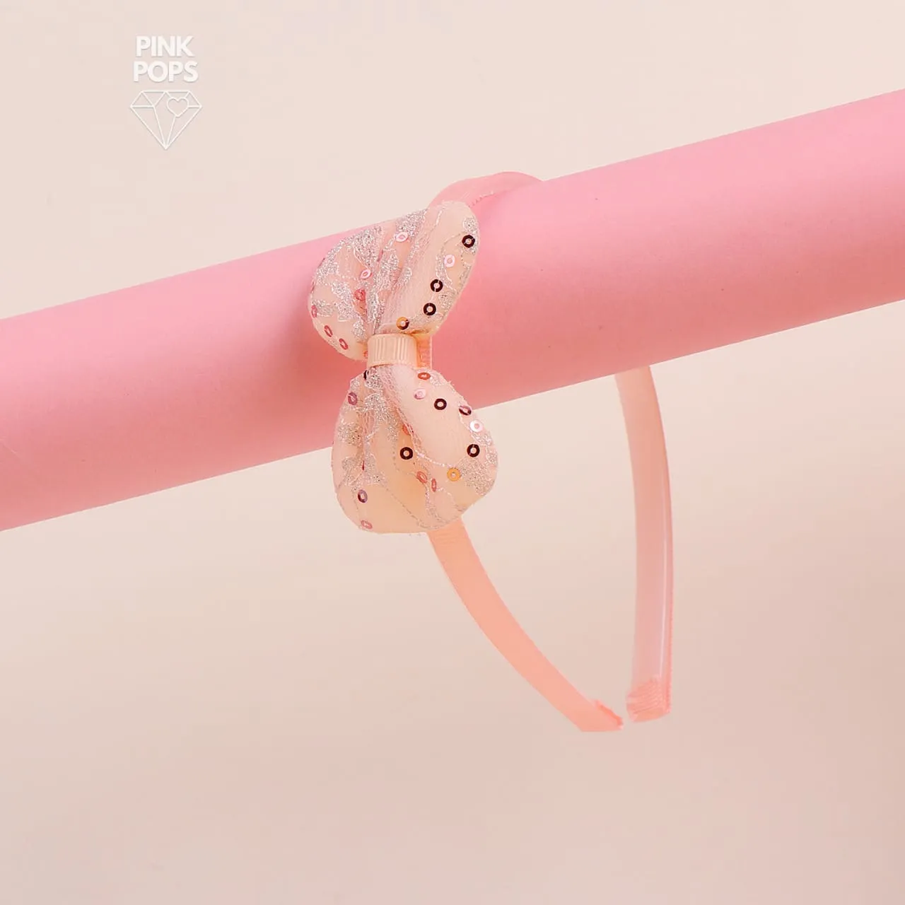 Pastel Shimmering Bow Hair Band