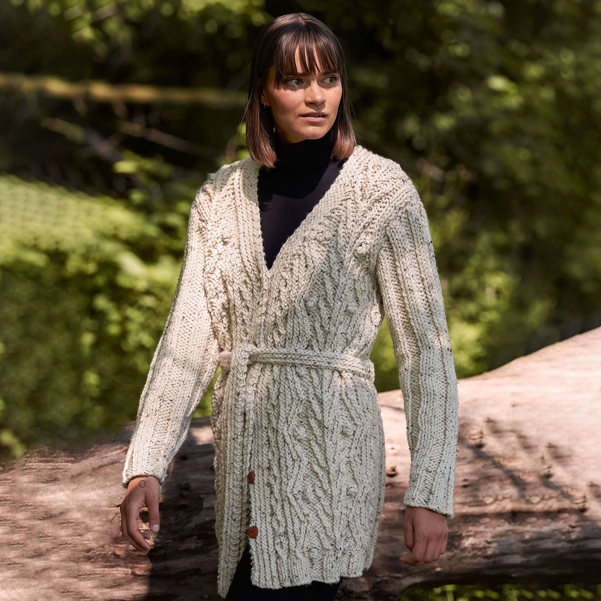 Patons Cable Vines Montrose Knit Cardigan