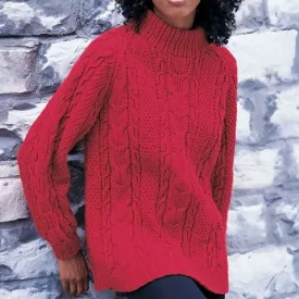 Patons Knit Cabled Raglan