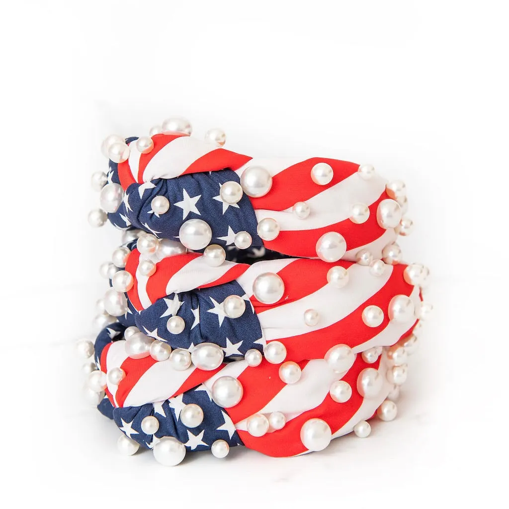 Patriotic Pearl Headband