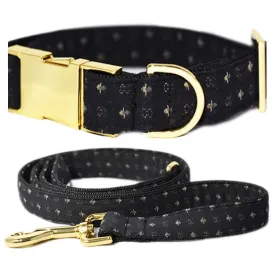 Pattefrenz Sprinkles Gold Collar & Leash Set (Medium)