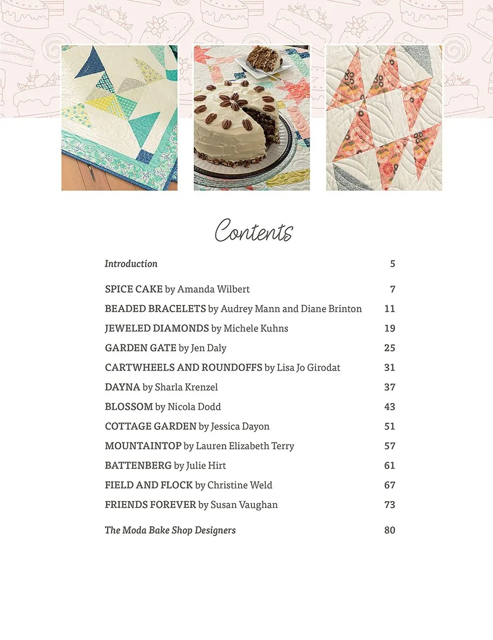 PATTERN BOOK, Did Someone Say Cake