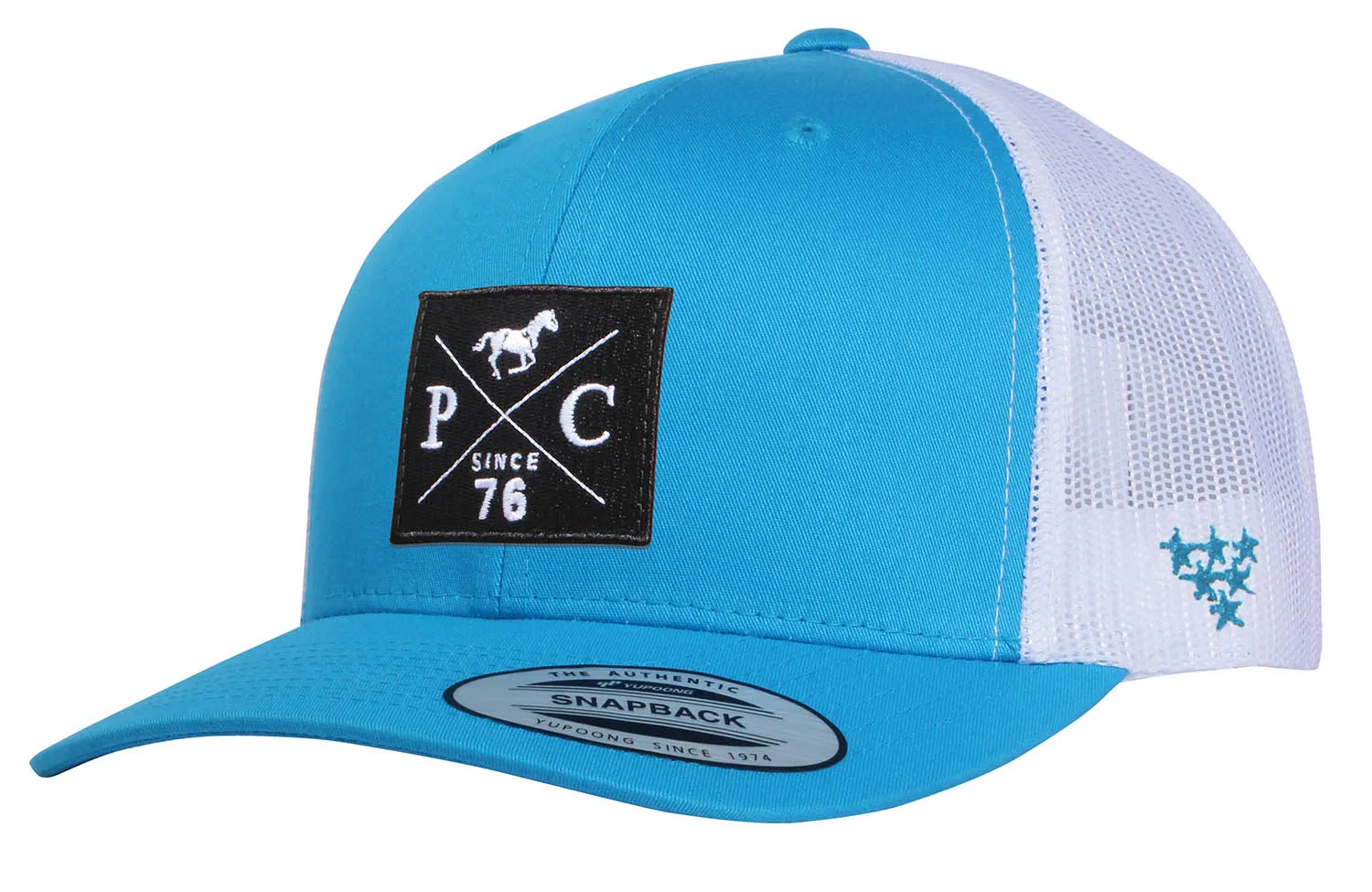 PC 2-Tone Trucker Hat, Turquoise/White