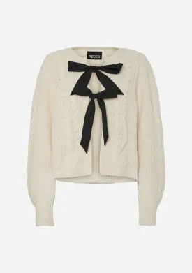 PC Row Bow Knit Sweater