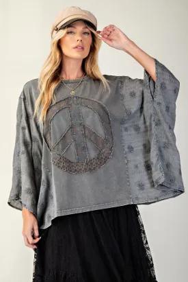 Peace Patch Poncho #622