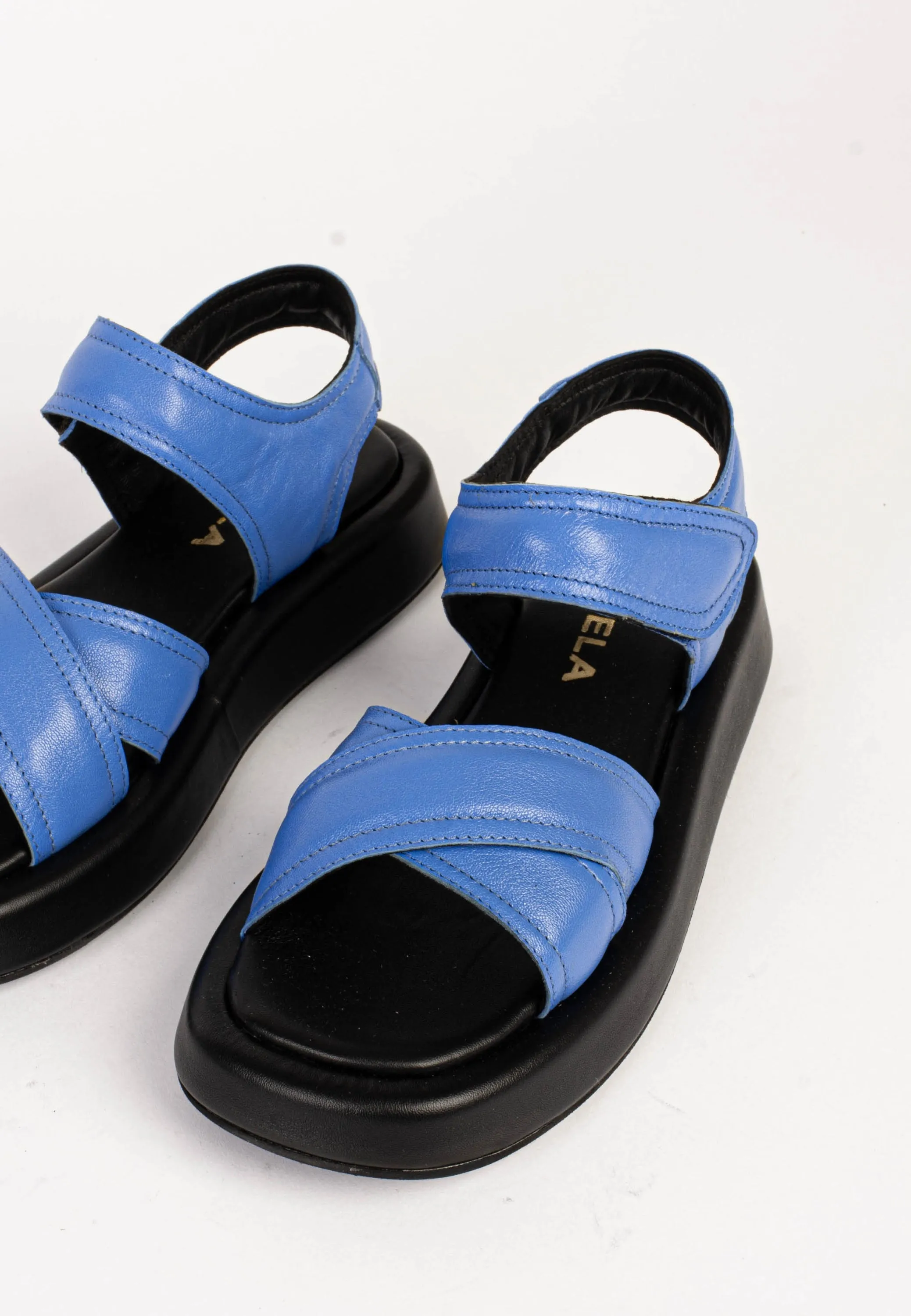 Pearl Blue Chunky Sandals