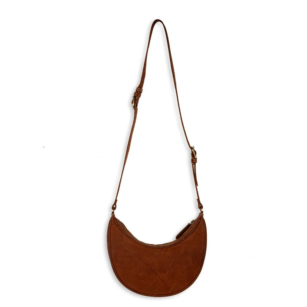 Pecos Rising Weave Pattern Swoop Bottom Leather Hairon Bag