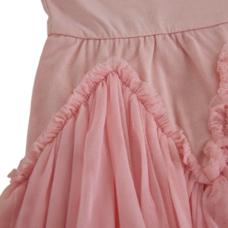 Peggy Velvet Ballet Dress Primrose Pink