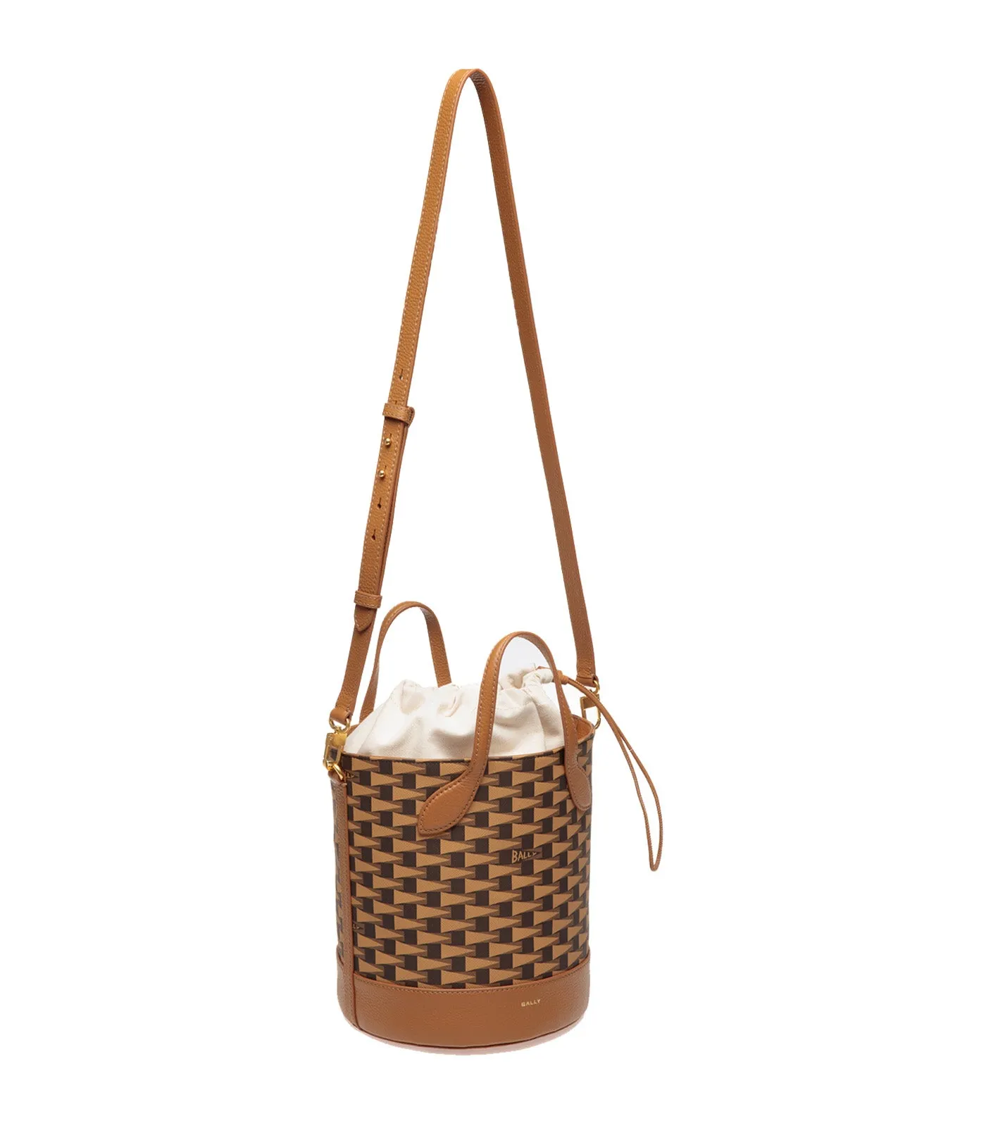 Pennant Bucket Bag Multi Brown