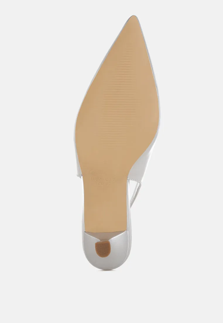 Pentas Kitten Heel Slingback