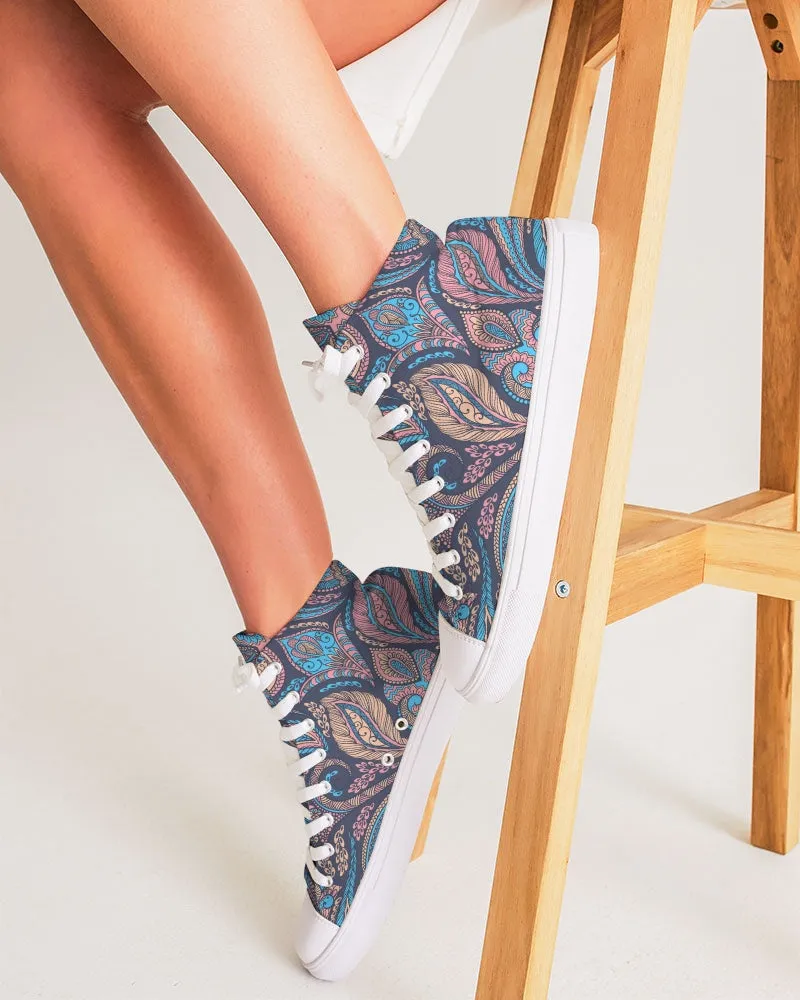 Perfect Paisley Women's Hightop Canvas Shoe