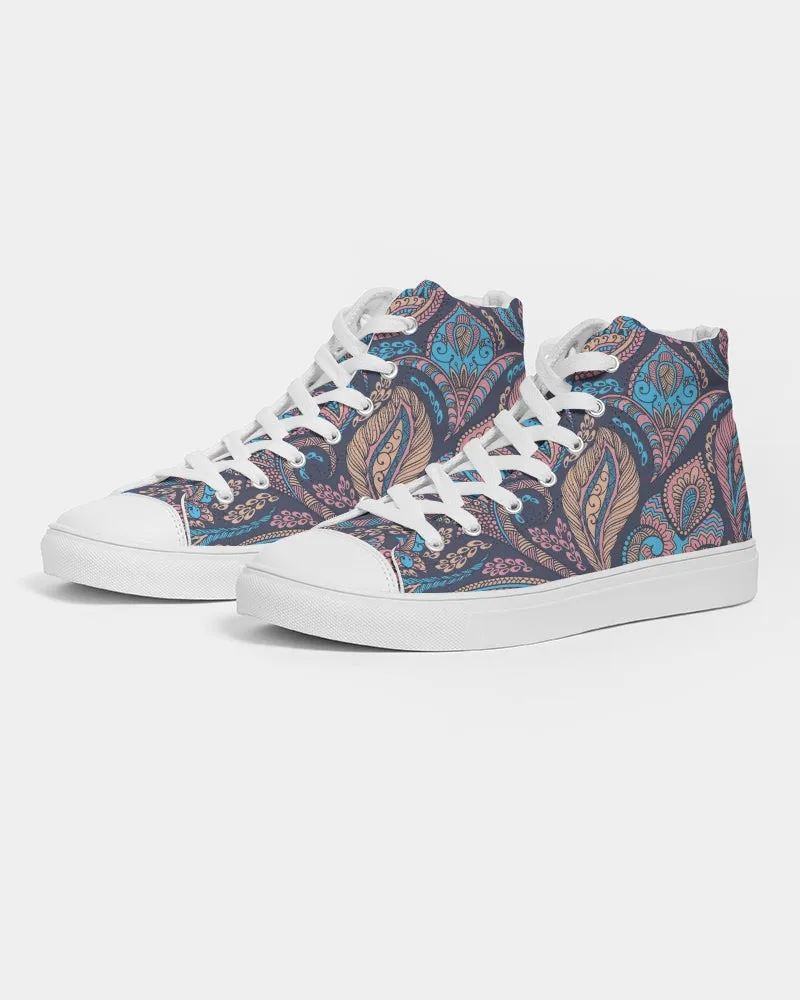 Perfect Paisley Women's Hightop Canvas Shoe