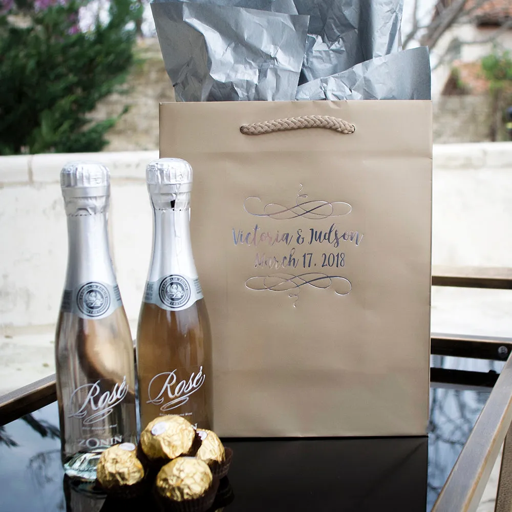 Personalized Couple's Wedding Gift Bags