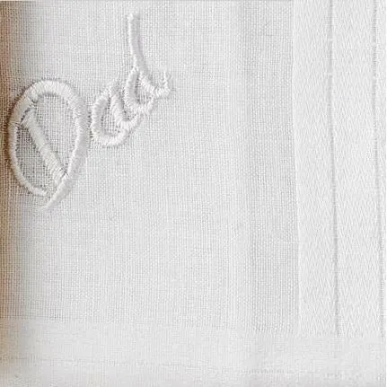 Personalized From the Bride to her Father Wedding Handkerchief