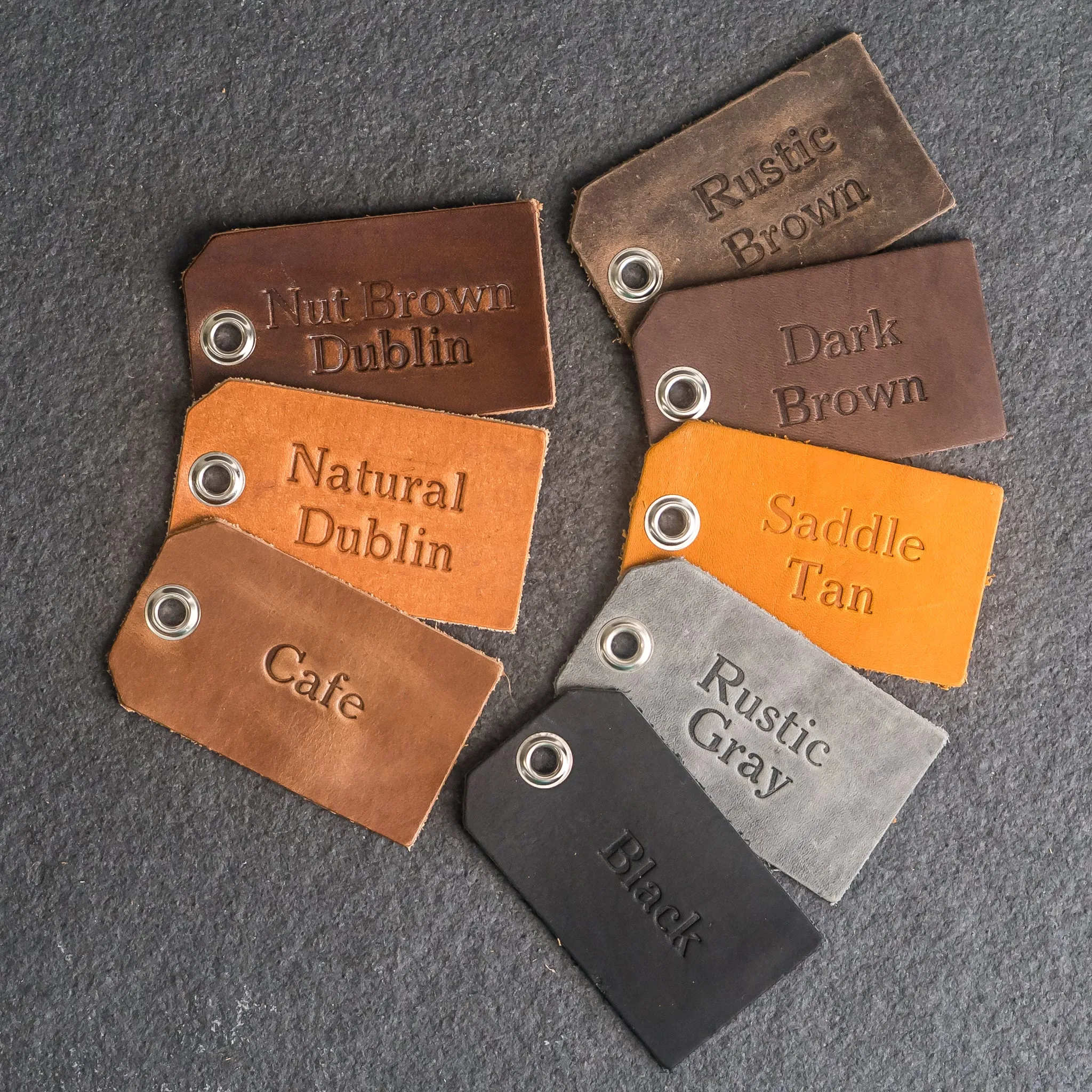 Personalized Premium Leather Keychain Wristlets