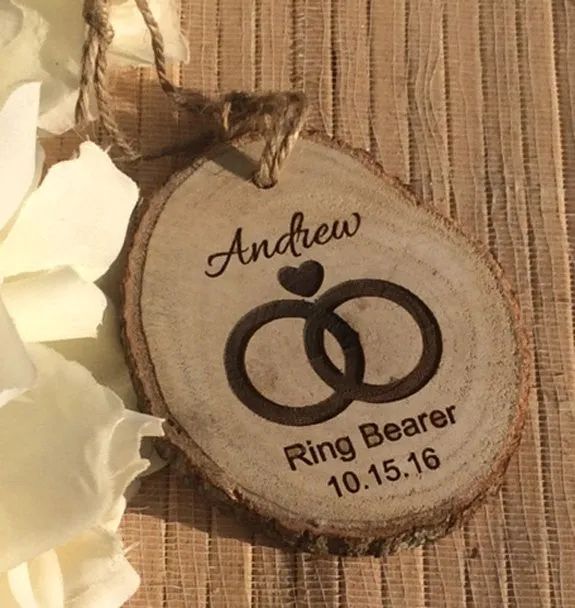 Personalized ring bearer ornament