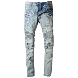 Personalized Slim Biker Jeans^