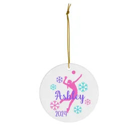 Personalized Volleyball Christmas Ornament