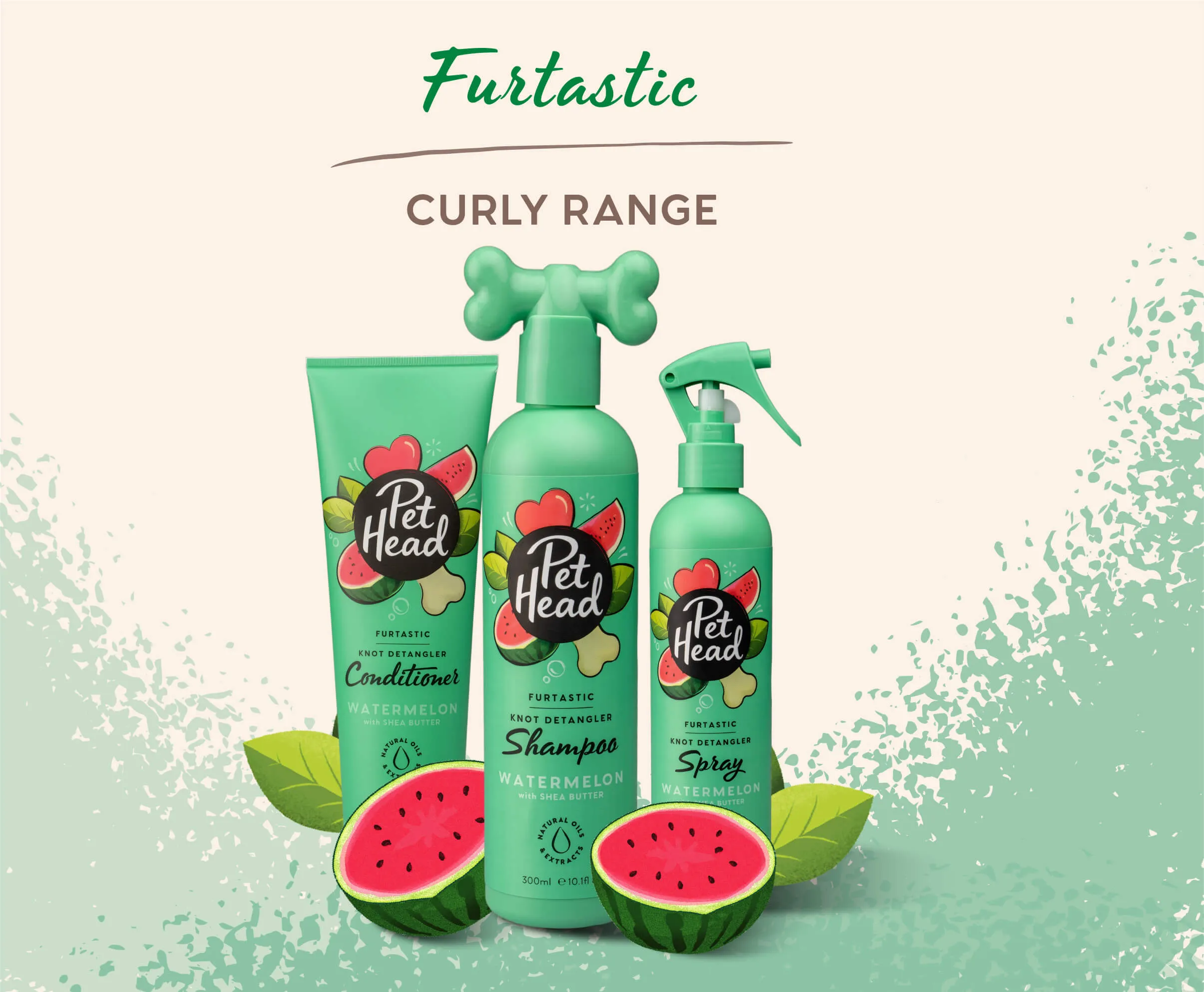 Pet Head | Furtastic Watermelon Scented Detangling Conditioner for Dogs - 250ml