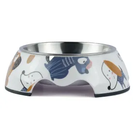 Pet Vogue Cartoon Pattern Colourful Bowl for Dogs and Cats