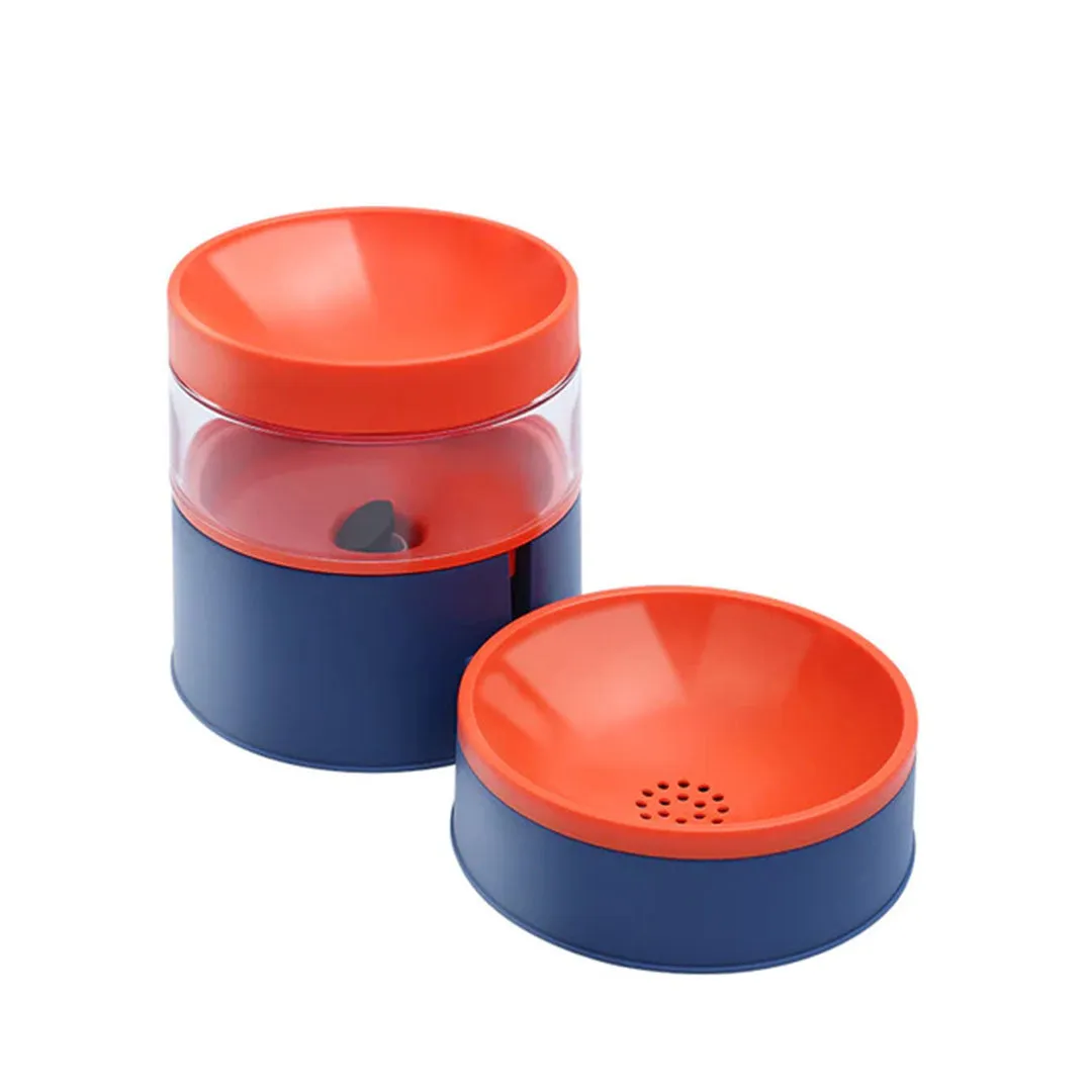 PetAffairs Elevated Pet Bowl Set with Automatic Waterer Dispenser