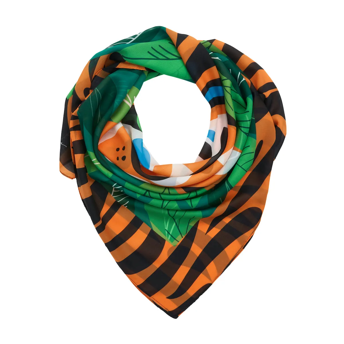 Pete Cromer The Tranquil Tiger Square Scarf by Erstwilder