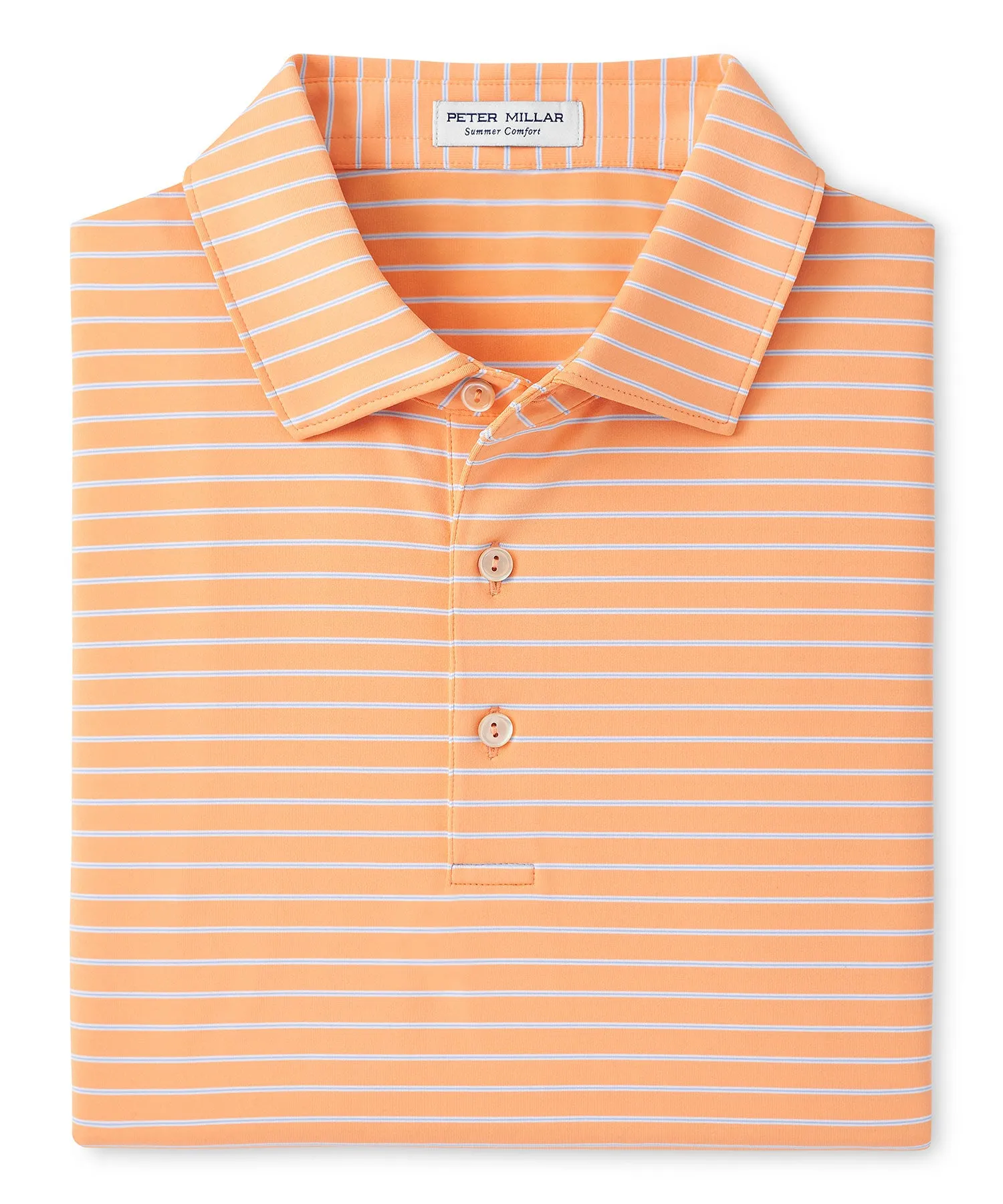 Peter Millar Short Sleeve Drum Stripe Polo Knit Shirt