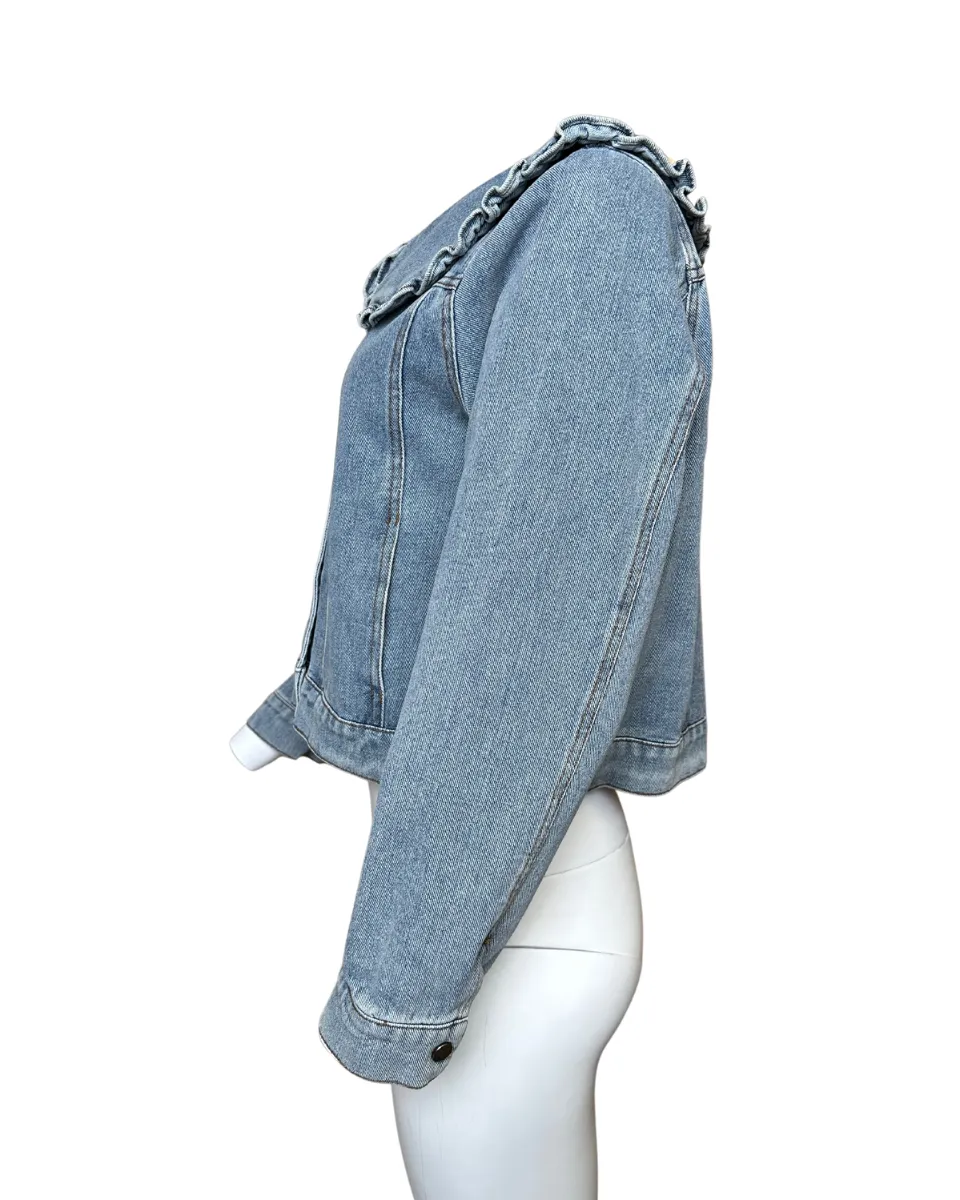 Peter Pan Collar Denim Jacket