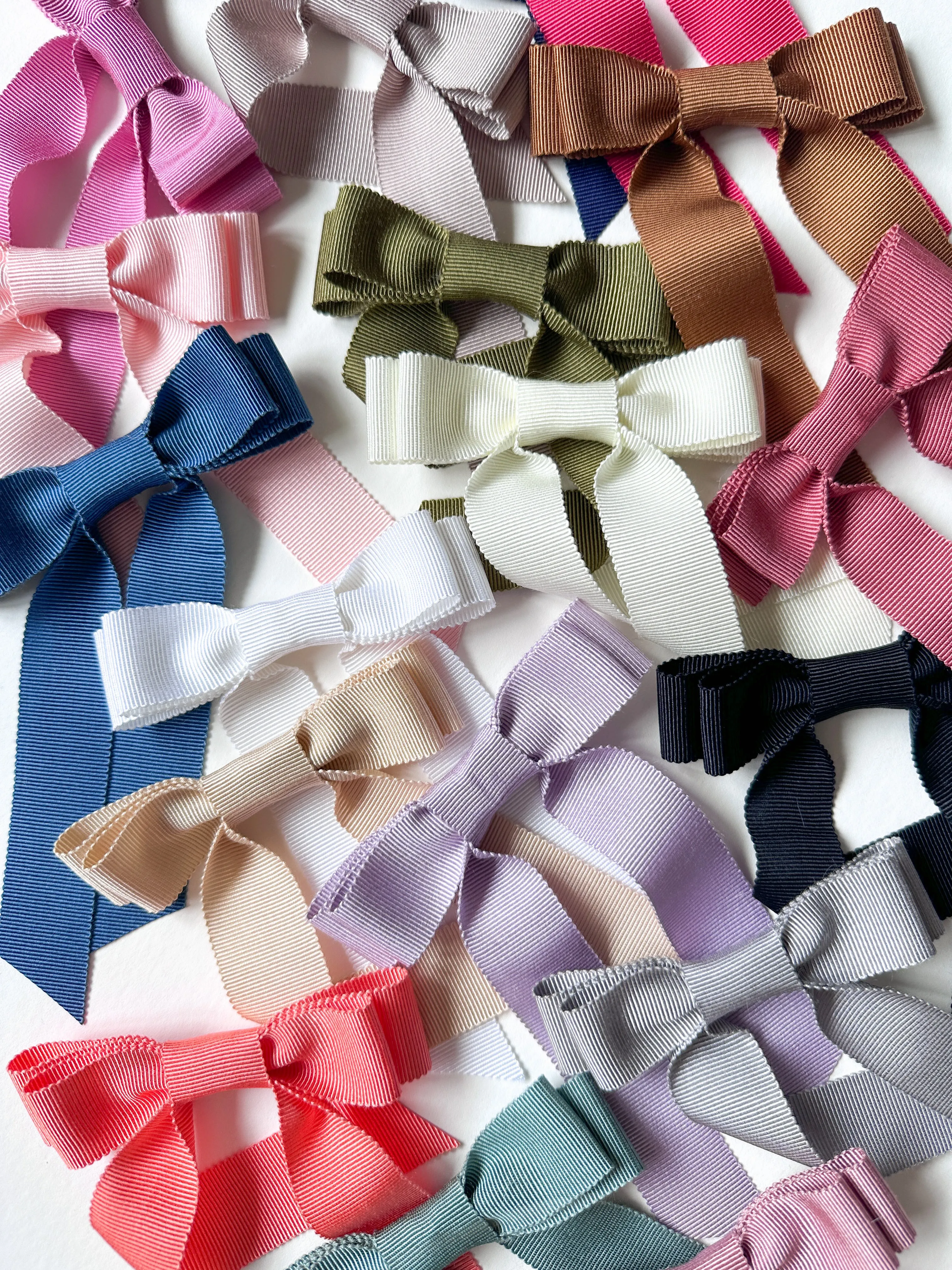 Petite Grosgrain Long Bow | Upscale Bows for Women | Bow with Tails | Luxury Designer Hair Bows | Made to Order