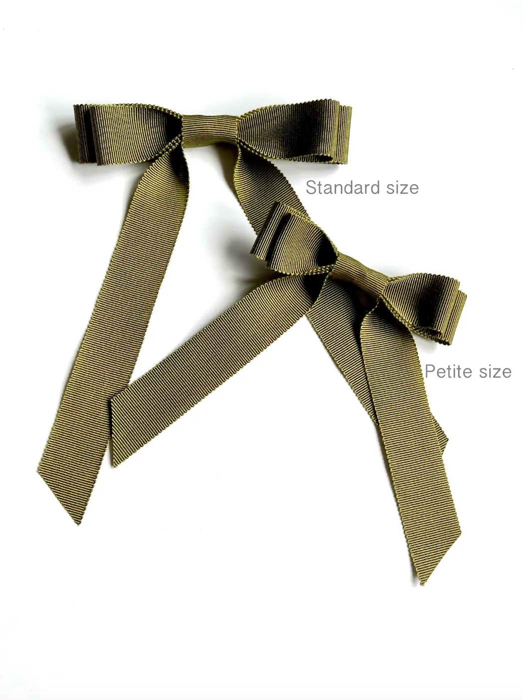 Petite Grosgrain Long Bow | Upscale Bows for Women | Bow with Tails | Luxury Designer Hair Bows | Made to Order