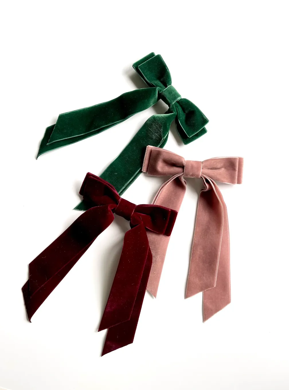 Petite Oversize Velvet Long Bow | Upscale Bows for Women | Luxury Designer Hair Accessories | Made to Order