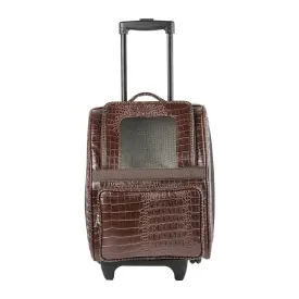 Petote Rio Dog Carrier Brown Croco