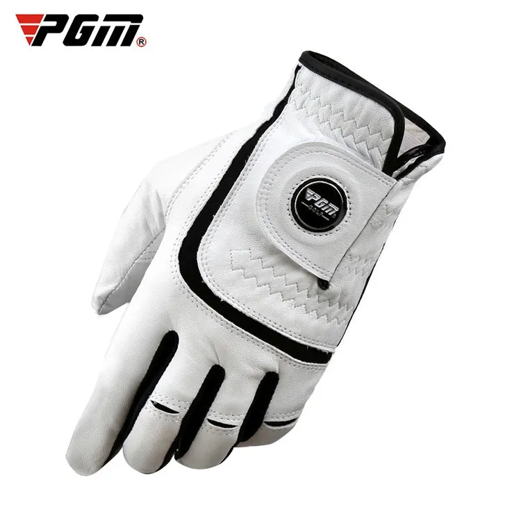 PGM Golf Sheepskin Breathable Non-slip Single Gloves for Men (Color:Left Hand Size:22)