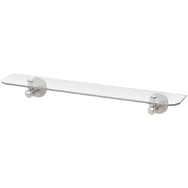 Phoenix Nostalgia Glass Shelf 500mm Brushed Nickel